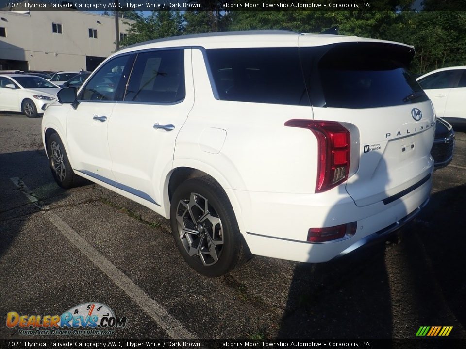 2021 Hyundai Palisade Calligraphy AWD Hyper White / Dark Brown Photo #2