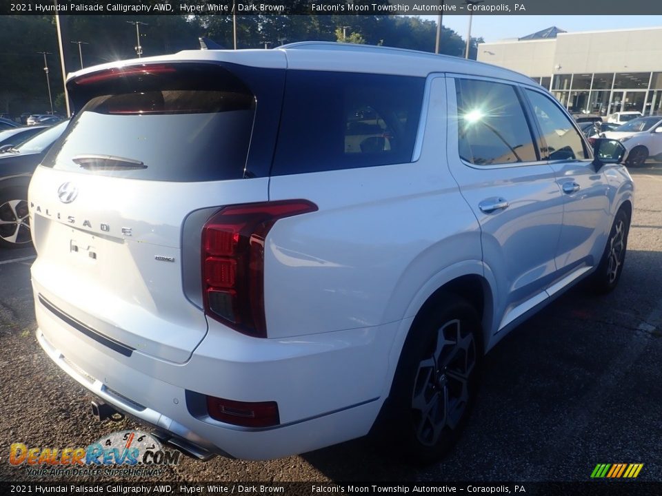 2021 Hyundai Palisade Calligraphy AWD Hyper White / Dark Brown Photo #3