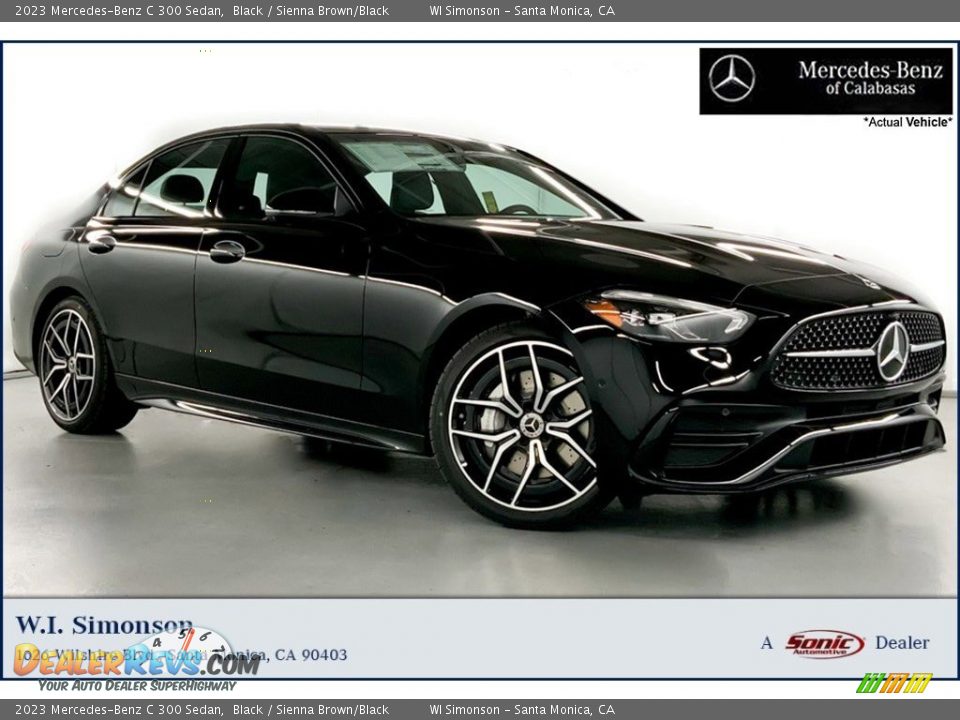 2023 Mercedes-Benz C 300 Sedan Black / Sienna Brown/Black Photo #1