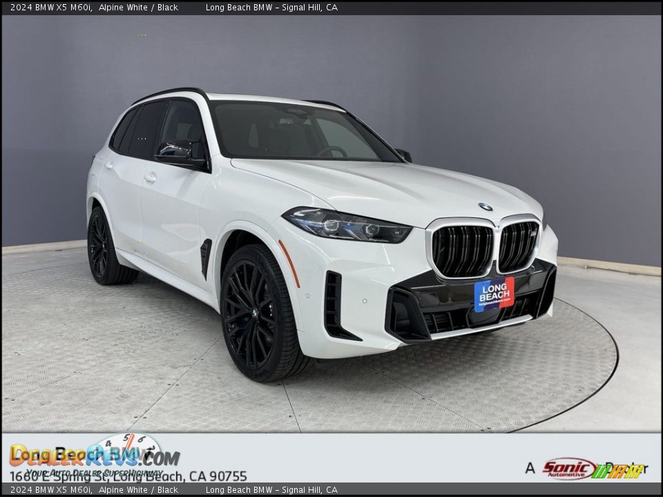 2024 BMW X5 M60i Alpine White / Black Photo #1