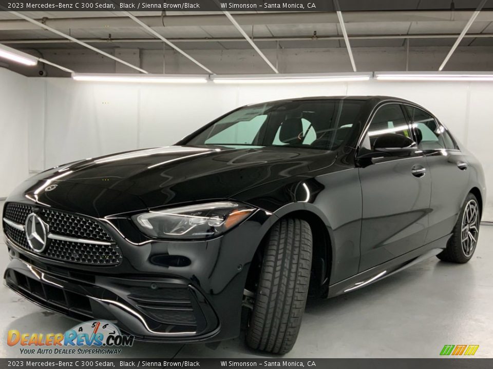 2023 Mercedes-Benz C 300 Sedan Black / Sienna Brown/Black Photo #7