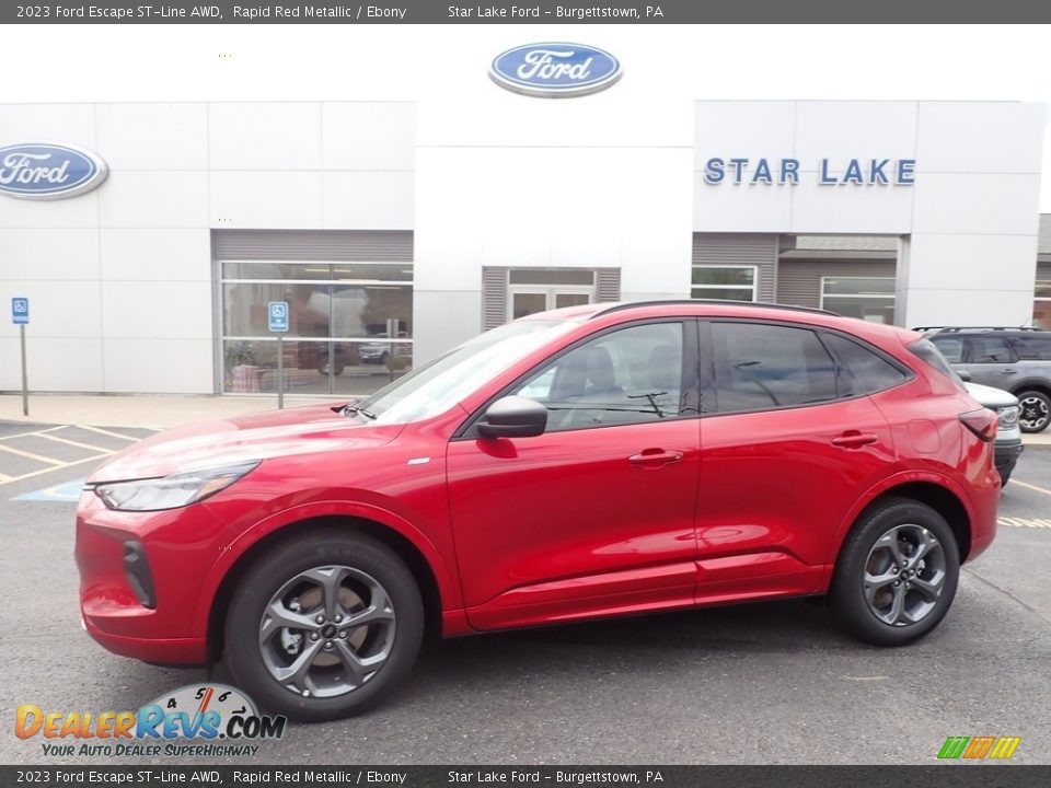 2023 Ford Escape ST-Line AWD Rapid Red Metallic / Ebony Photo #1