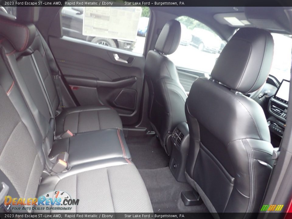 Rear Seat of 2023 Ford Escape ST-Line AWD Photo #10