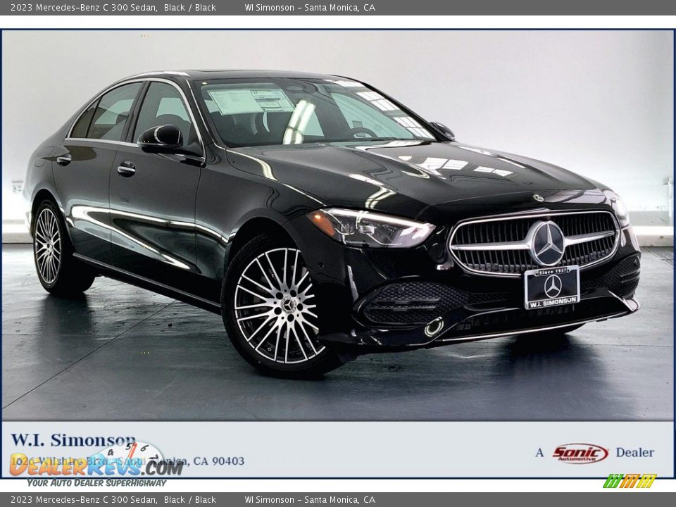 2023 Mercedes-Benz C 300 Sedan Black / Black Photo #1