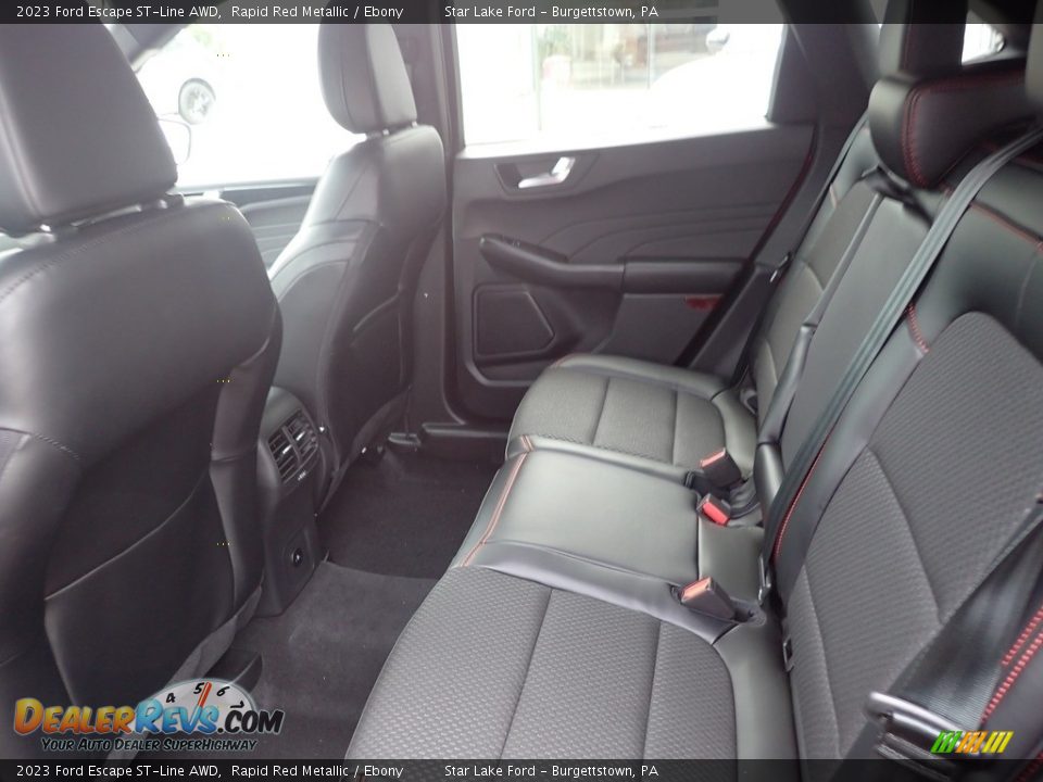 Rear Seat of 2023 Ford Escape ST-Line AWD Photo #11