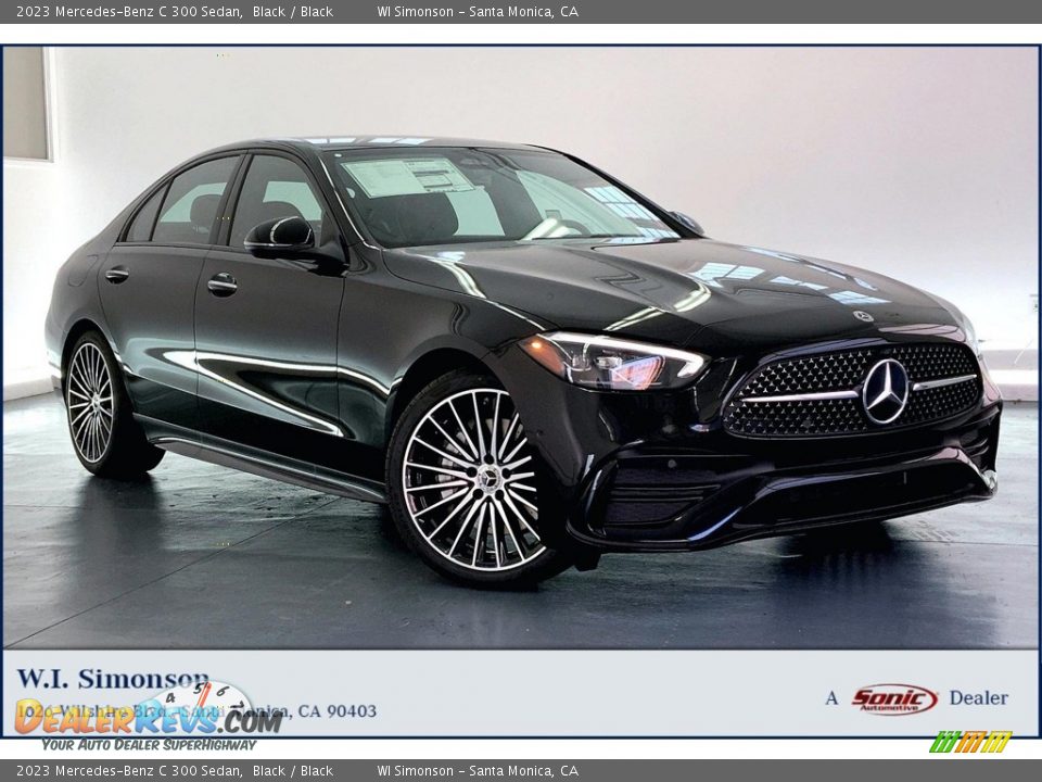 2023 Mercedes-Benz C 300 Sedan Black / Black Photo #1