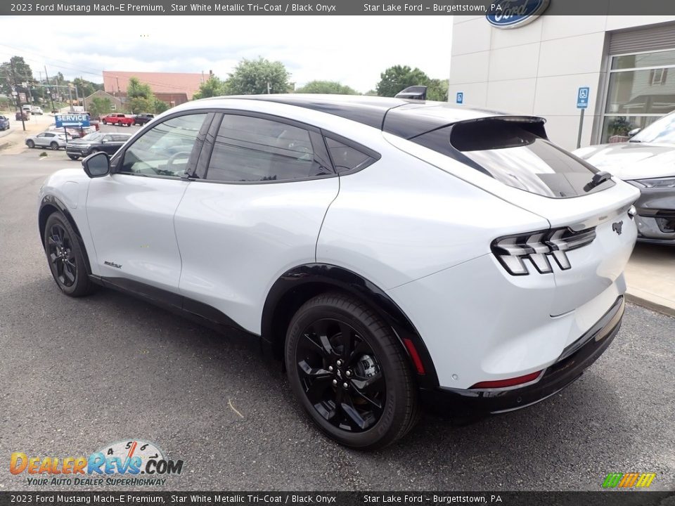 2023 Ford Mustang Mach-E Premium Star White Metallic Tri-Coat / Black Onyx Photo #3