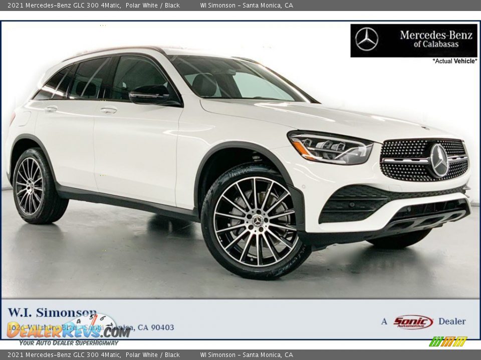 2021 Mercedes-Benz GLC 300 4Matic Polar White / Black Photo #1