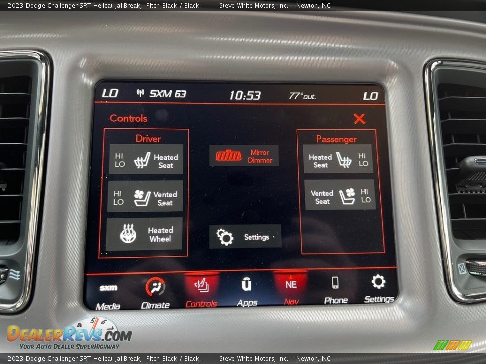 Controls of 2023 Dodge Challenger SRT Hellcat JailBreak Photo #28