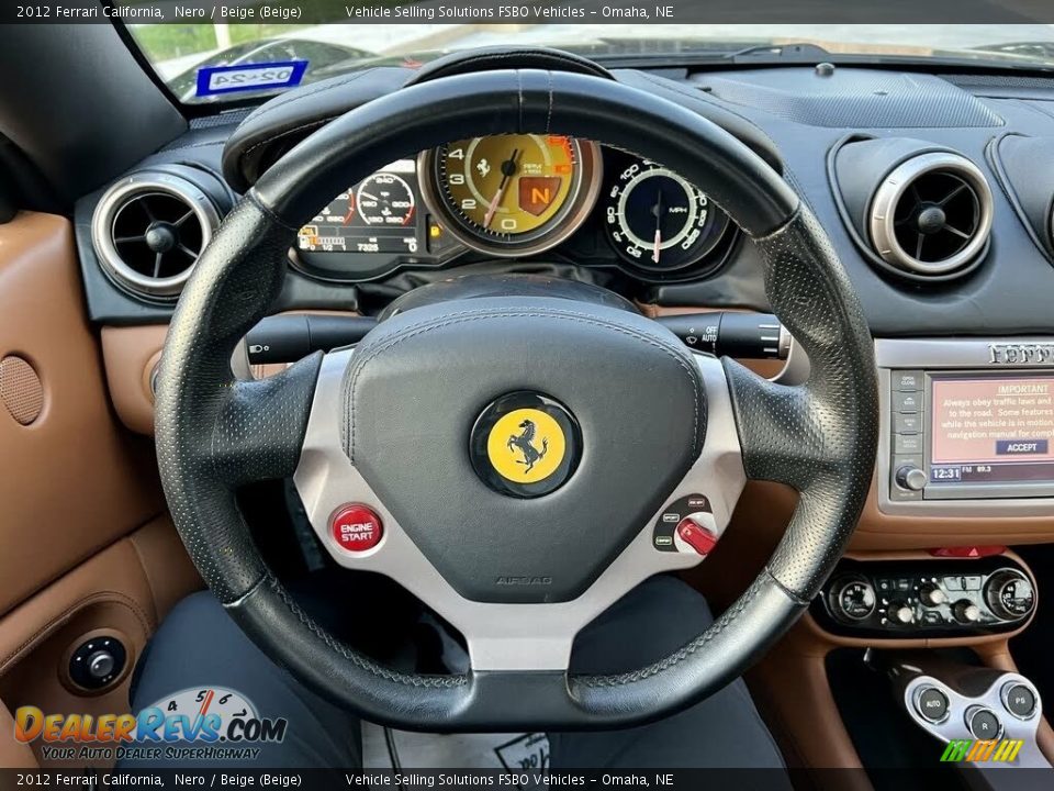 2012 Ferrari California  Steering Wheel Photo #5