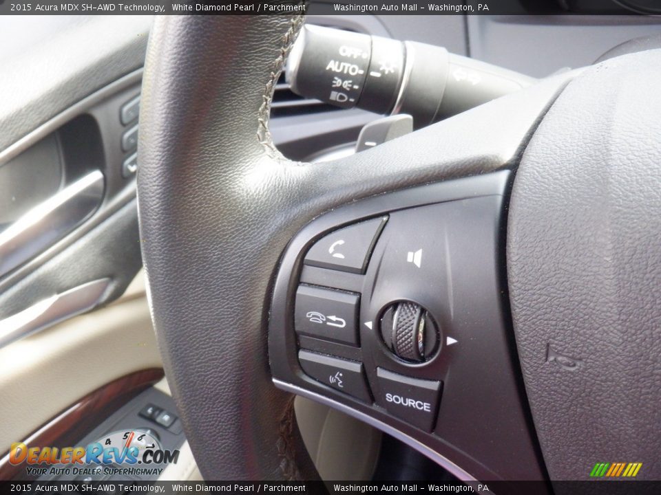 2015 Acura MDX SH-AWD Technology Steering Wheel Photo #10