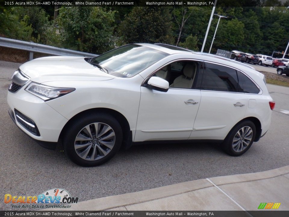 White Diamond Pearl 2015 Acura MDX SH-AWD Technology Photo #16
