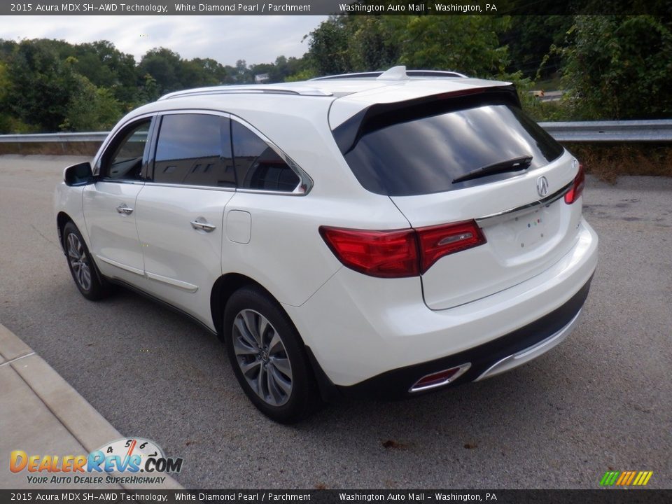 White Diamond Pearl 2015 Acura MDX SH-AWD Technology Photo #17