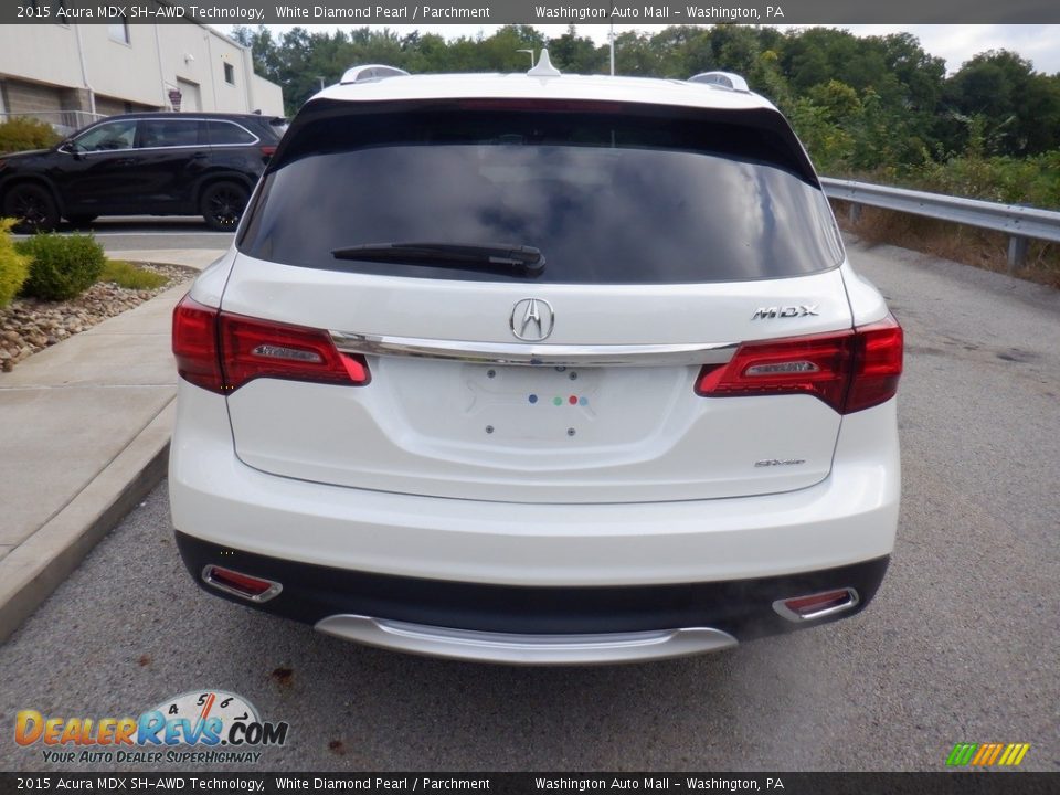 White Diamond Pearl 2015 Acura MDX SH-AWD Technology Photo #18