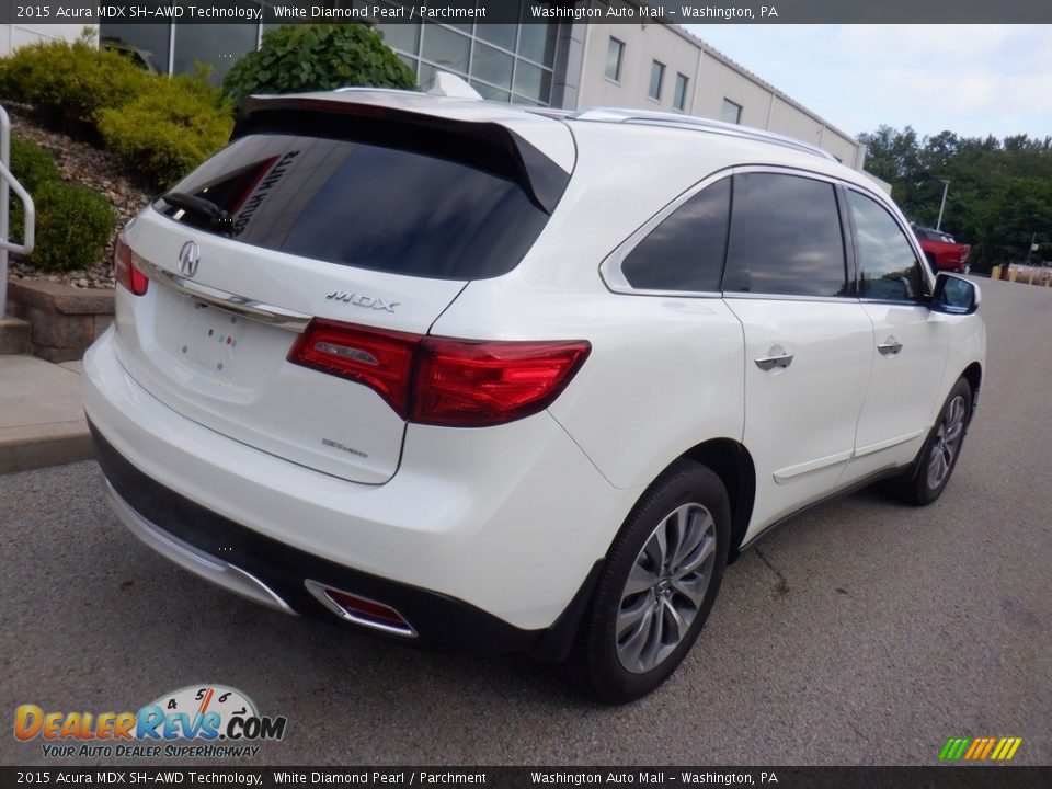 White Diamond Pearl 2015 Acura MDX SH-AWD Technology Photo #19
