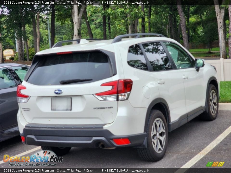 2021 Subaru Forester 2.5i Premium Crystal White Pearl / Gray Photo #3