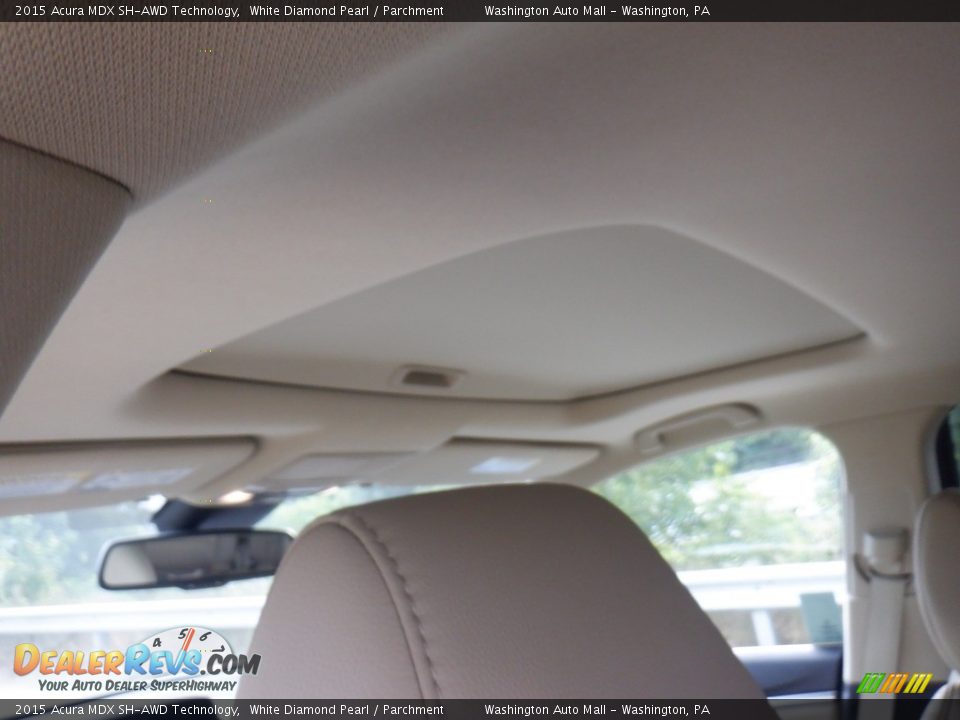 2015 Acura MDX SH-AWD Technology White Diamond Pearl / Parchment Photo #21