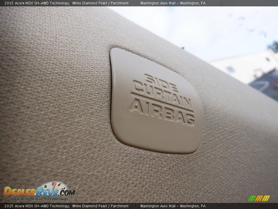 2015 Acura MDX SH-AWD Technology White Diamond Pearl / Parchment Photo #28