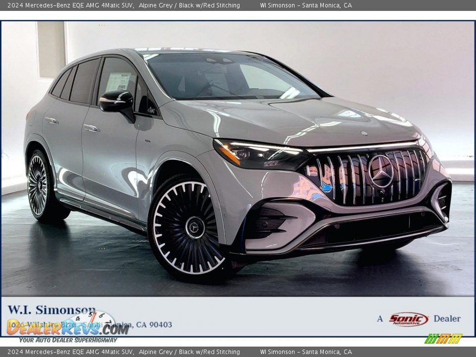 2024 Mercedes-Benz EQE AMG 4Matic SUV Alpine Grey / Black w/Red Stitching Photo #1