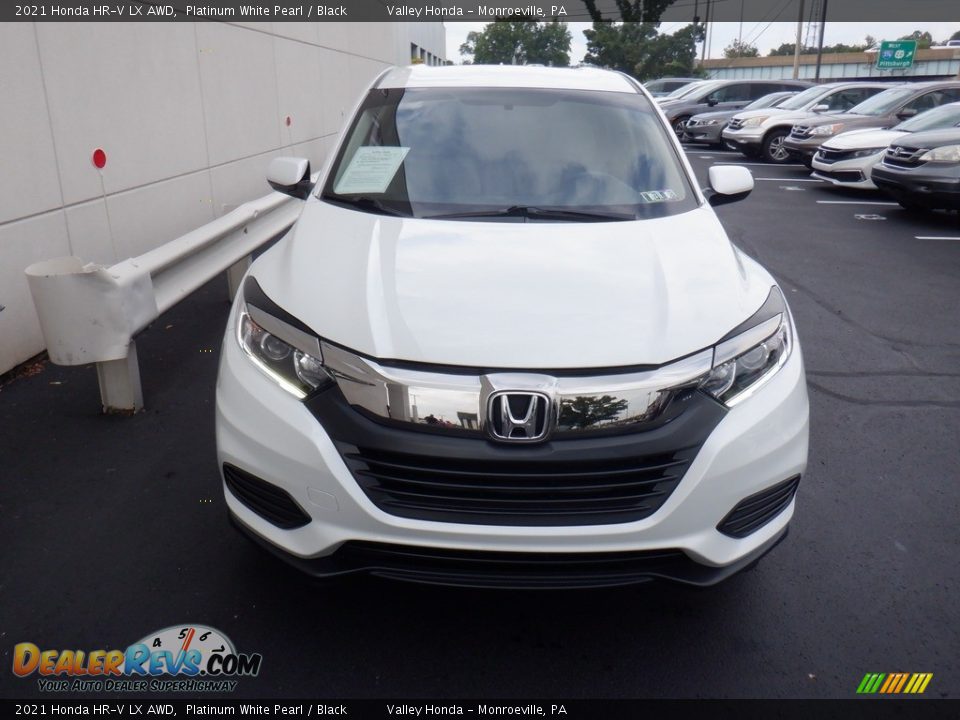 2021 Honda HR-V LX AWD Platinum White Pearl / Black Photo #3