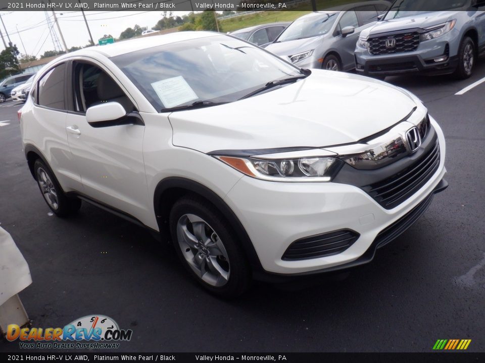 2021 Honda HR-V LX AWD Platinum White Pearl / Black Photo #4