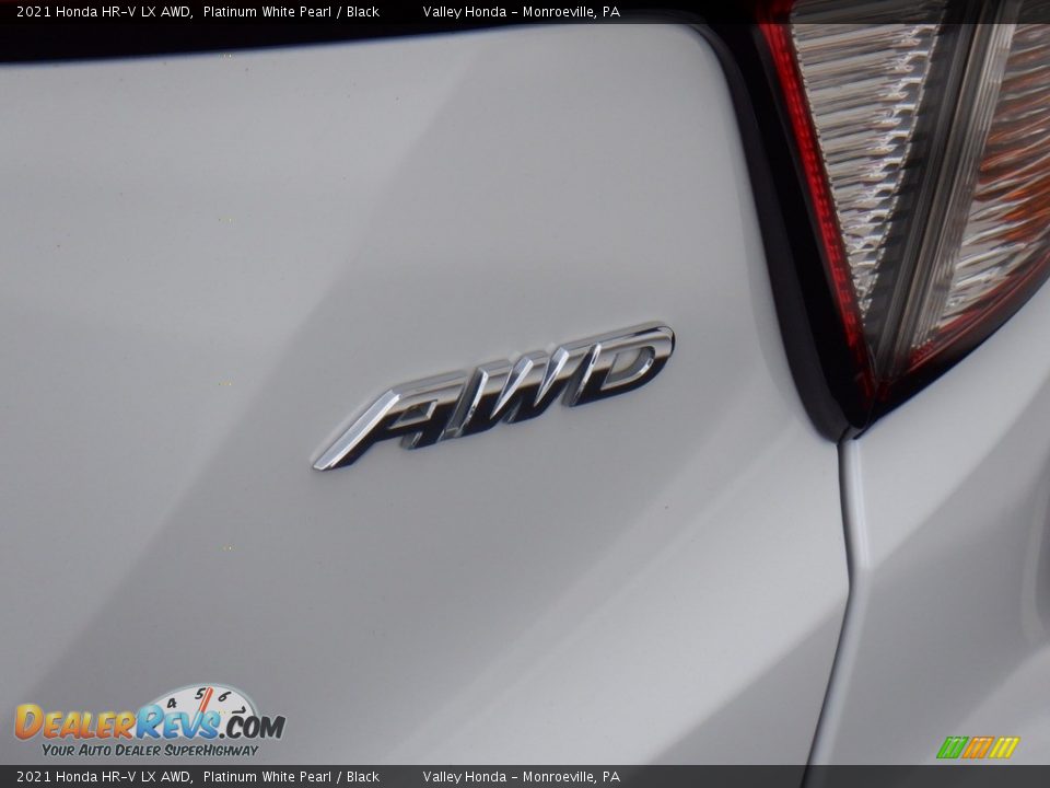 2021 Honda HR-V LX AWD Platinum White Pearl / Black Photo #7