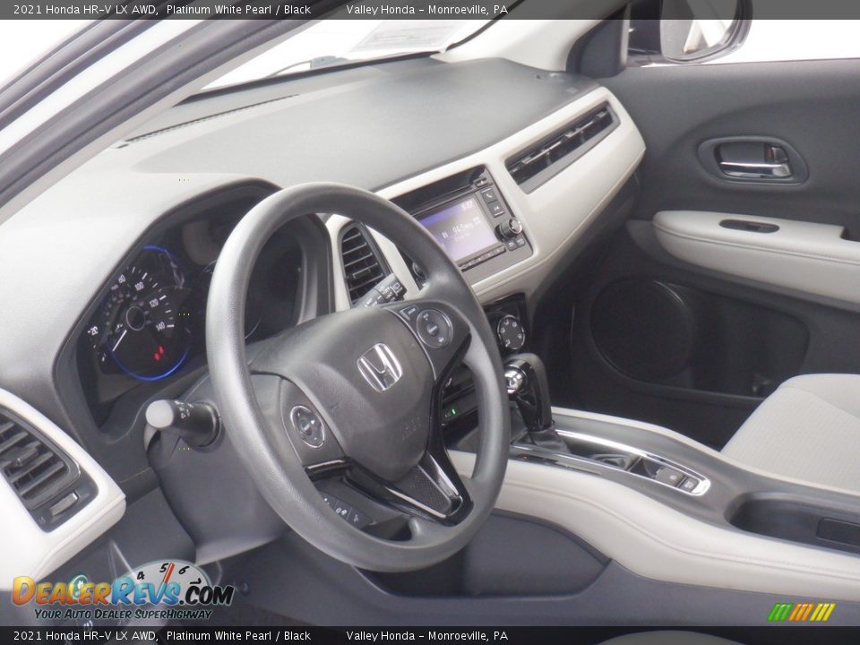 2021 Honda HR-V LX AWD Platinum White Pearl / Black Photo #10