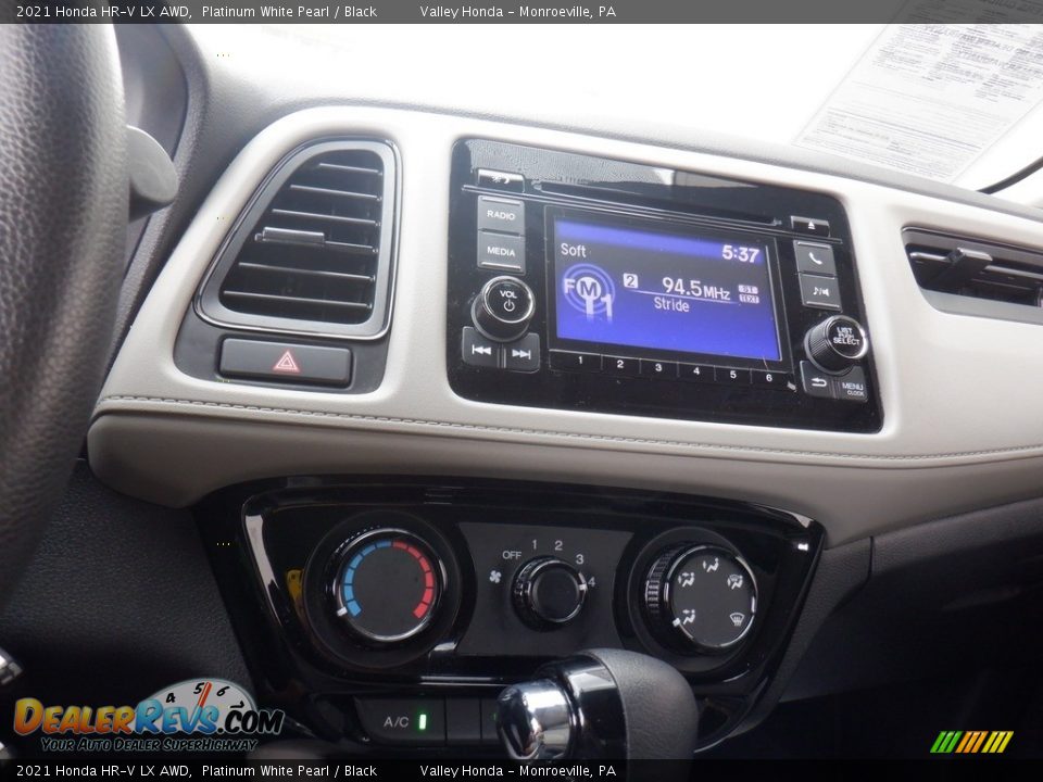 2021 Honda HR-V LX AWD Platinum White Pearl / Black Photo #14