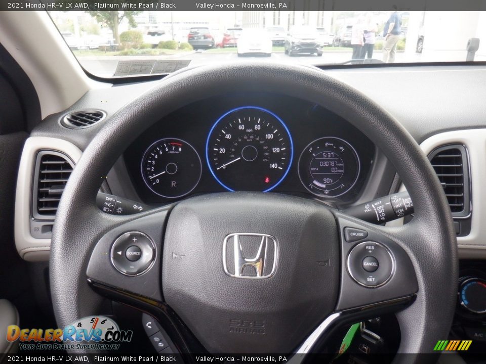 2021 Honda HR-V LX AWD Platinum White Pearl / Black Photo #17