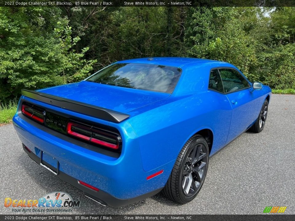 2023 Dodge Challenger SXT Blacktop B5 Blue Pearl / Black Photo #6