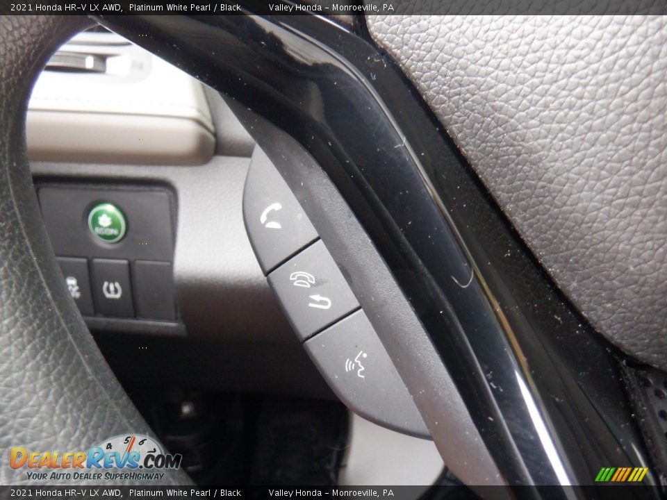 2021 Honda HR-V LX AWD Platinum White Pearl / Black Photo #19