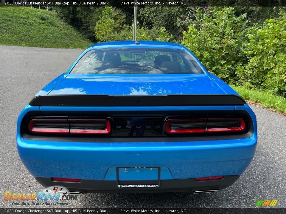 2023 Dodge Challenger SXT Blacktop B5 Blue Pearl / Black Photo #7