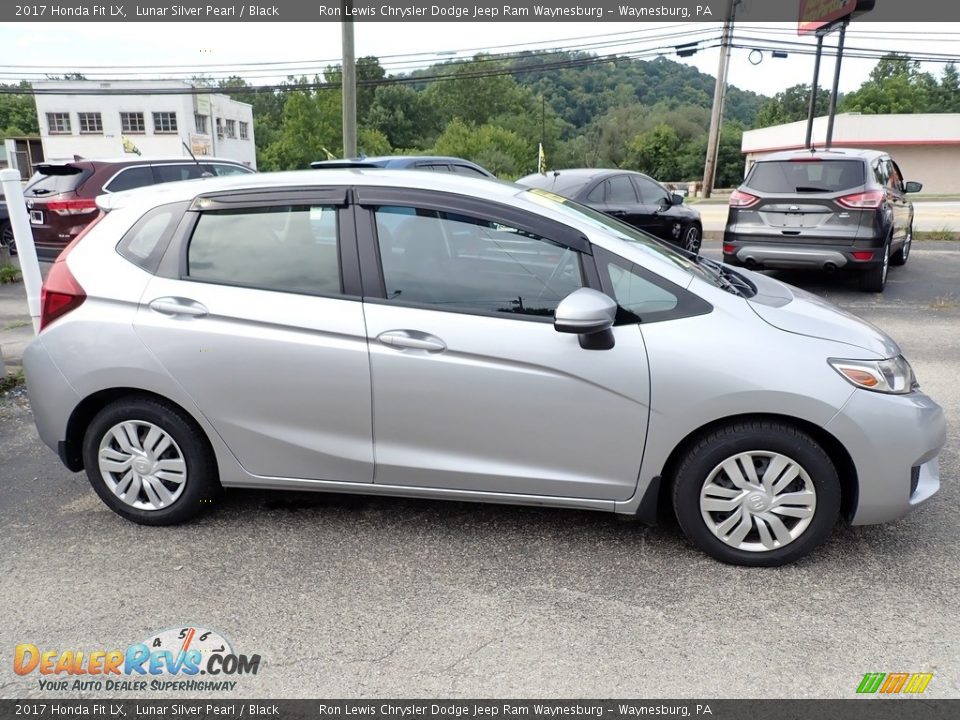 2017 Honda Fit LX Lunar Silver Pearl / Black Photo #7