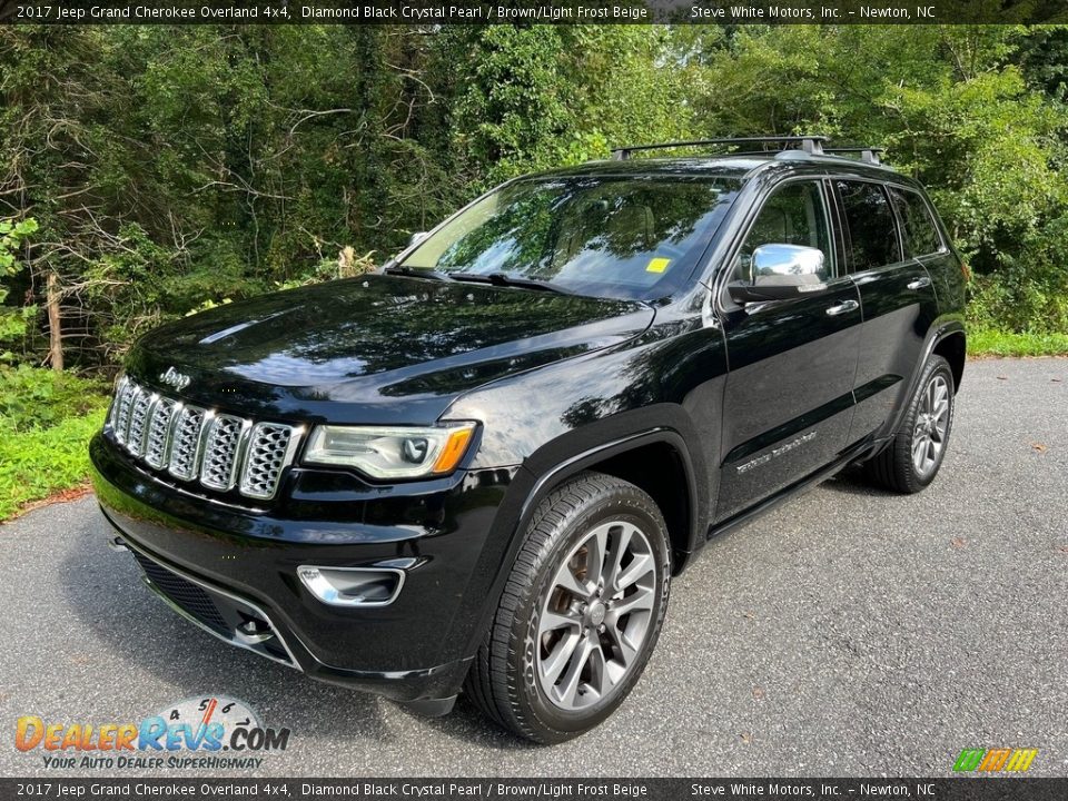 Diamond Black Crystal Pearl 2017 Jeep Grand Cherokee Overland 4x4 Photo #2