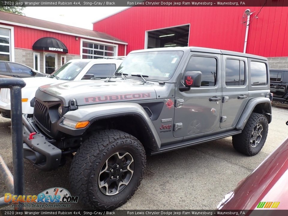 2020 Jeep Wrangler Unlimited Rubicon 4x4 Sting-Gray / Black Photo #1