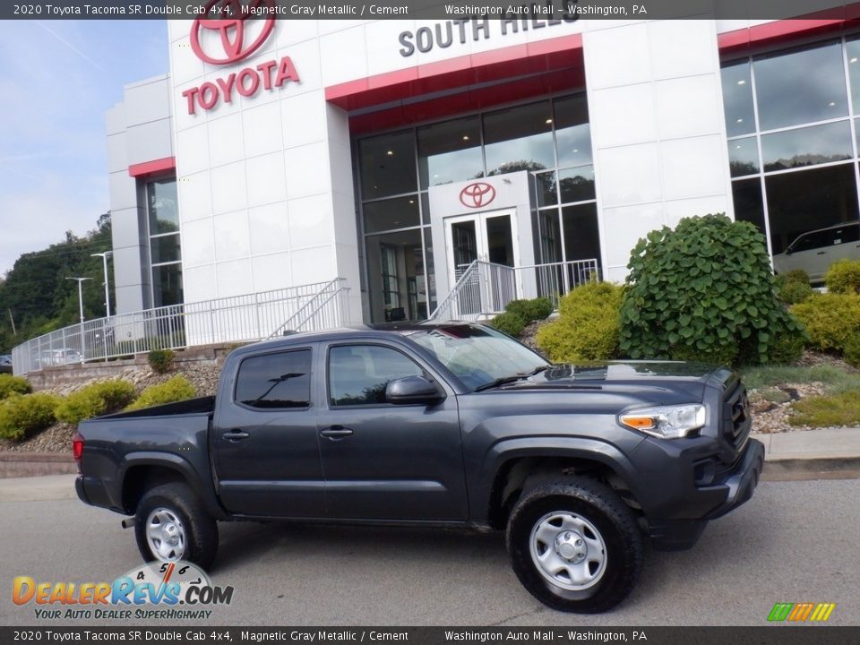 2020 Toyota Tacoma SR Double Cab 4x4 Magnetic Gray Metallic / Cement Photo #2