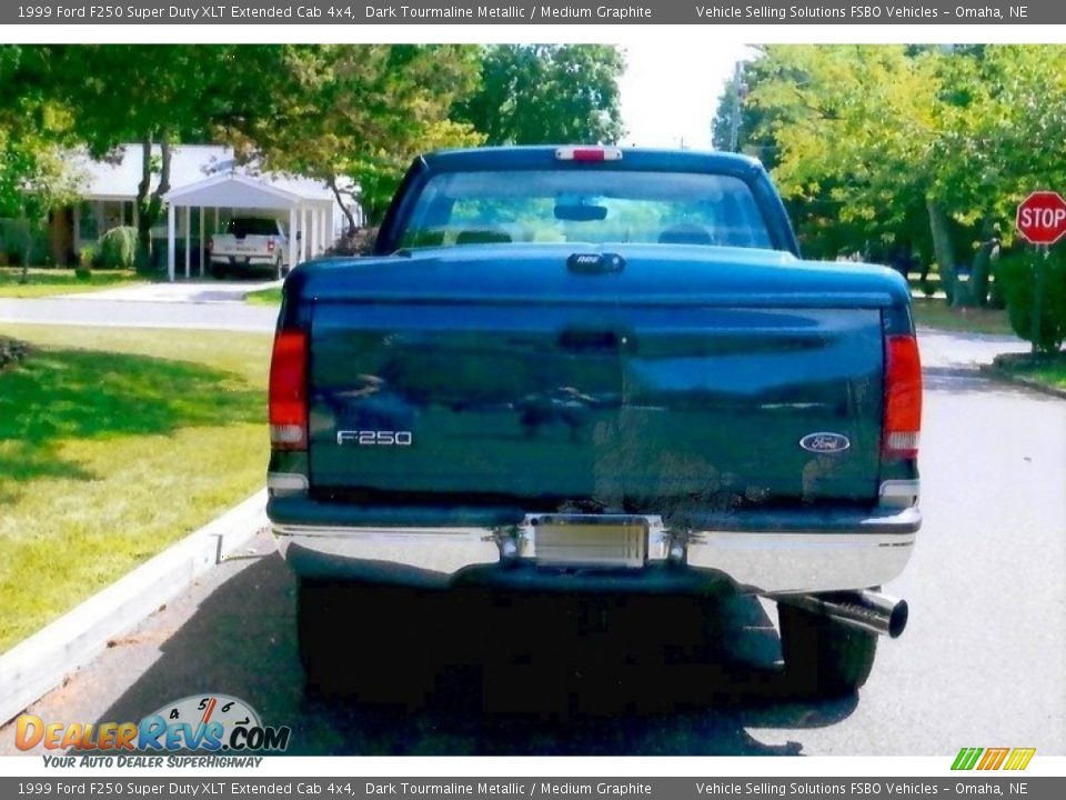 1999 Ford F250 Super Duty XLT Extended Cab 4x4 Dark Tourmaline Metallic / Medium Graphite Photo #9