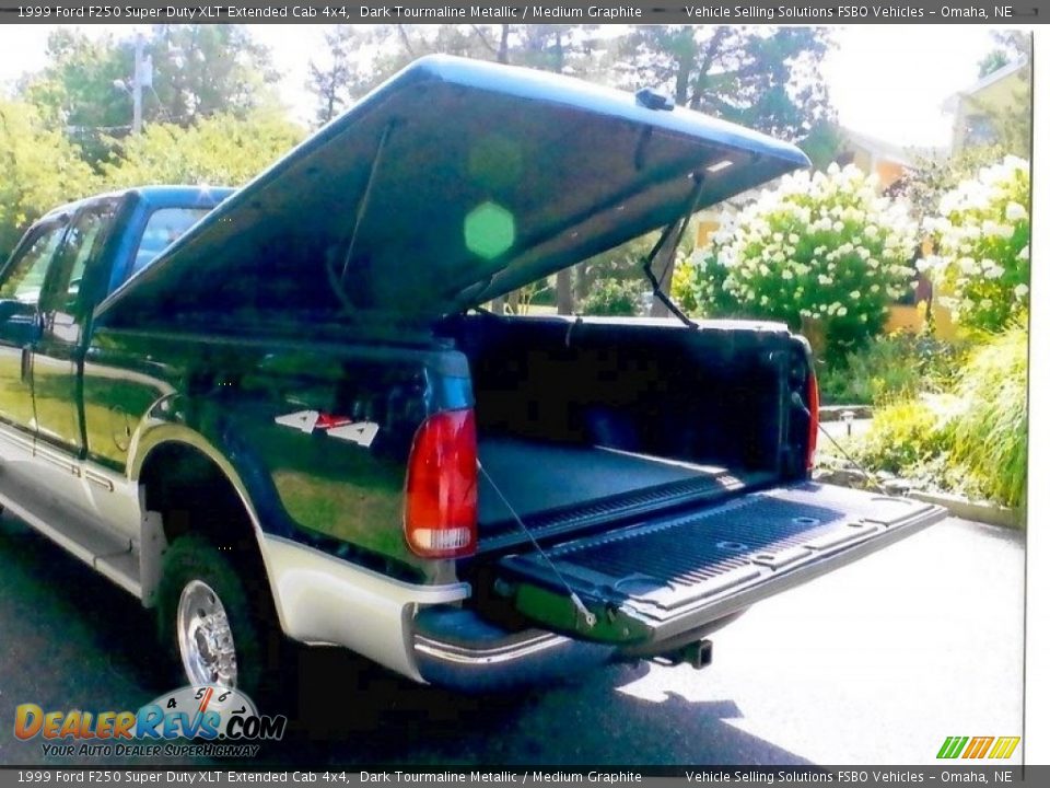 1999 Ford F250 Super Duty XLT Extended Cab 4x4 Dark Tourmaline Metallic / Medium Graphite Photo #10