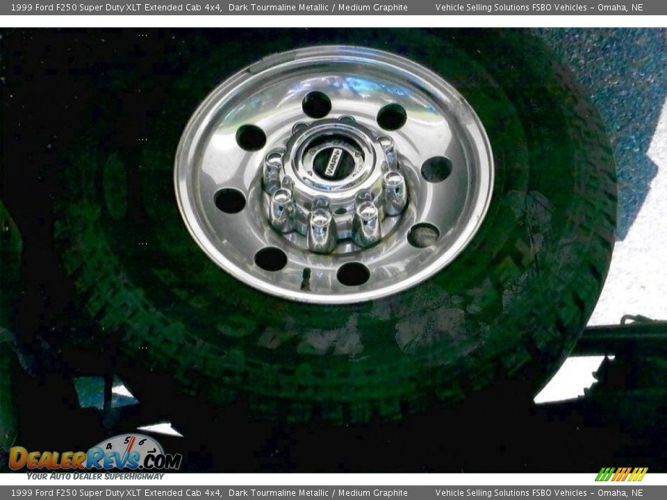 1999 Ford F250 Super Duty XLT Extended Cab 4x4 Dark Tourmaline Metallic / Medium Graphite Photo #12