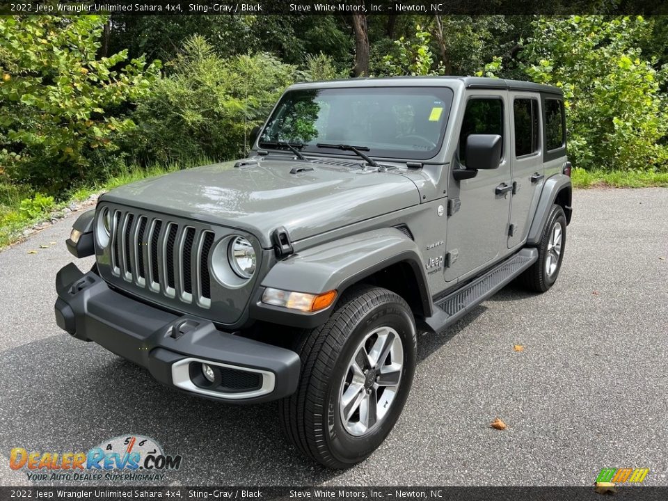 2022 Jeep Wrangler Unlimited Sahara 4x4 Sting-Gray / Black Photo #2