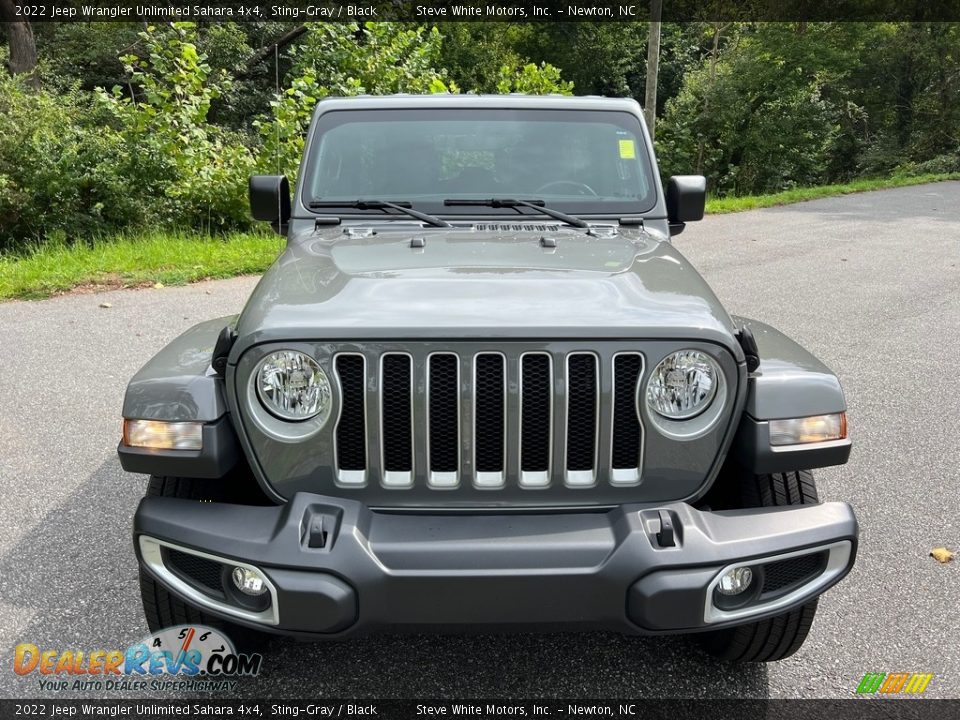 2022 Jeep Wrangler Unlimited Sahara 4x4 Sting-Gray / Black Photo #3