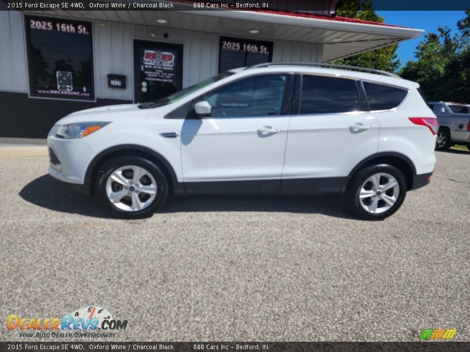 2015 Ford Escape SE 4WD Oxford White / Charcoal Black Photo #1