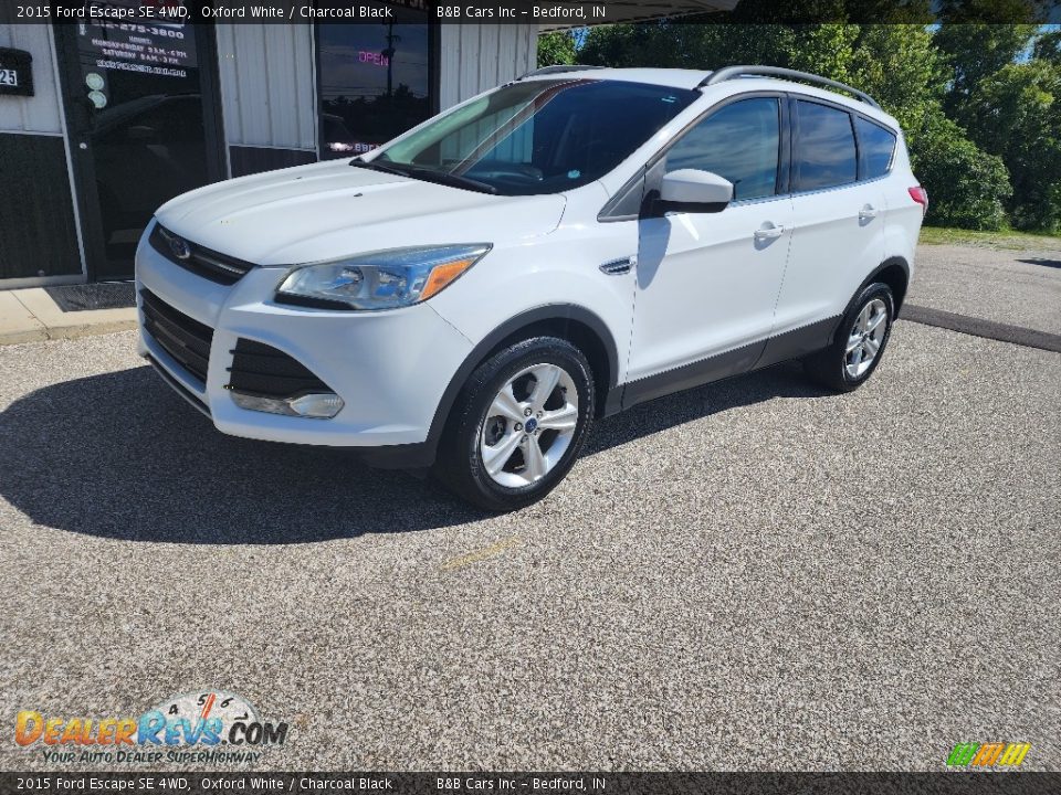 2015 Ford Escape SE 4WD Oxford White / Charcoal Black Photo #2