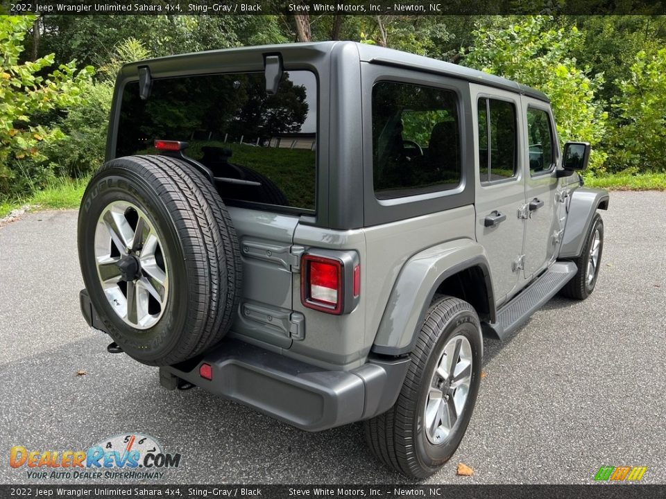 2022 Jeep Wrangler Unlimited Sahara 4x4 Sting-Gray / Black Photo #6