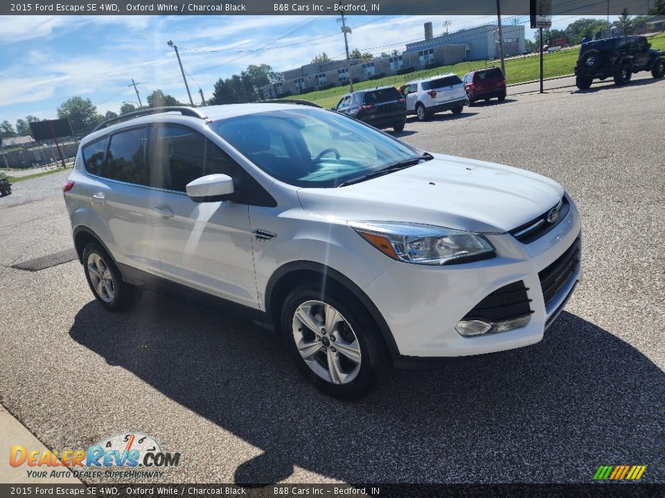 2015 Ford Escape SE 4WD Oxford White / Charcoal Black Photo #4