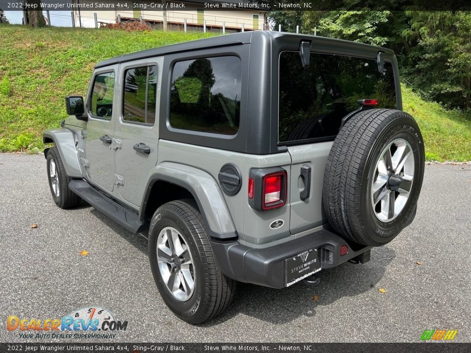2022 Jeep Wrangler Unlimited Sahara 4x4 Sting-Gray / Black Photo #8
