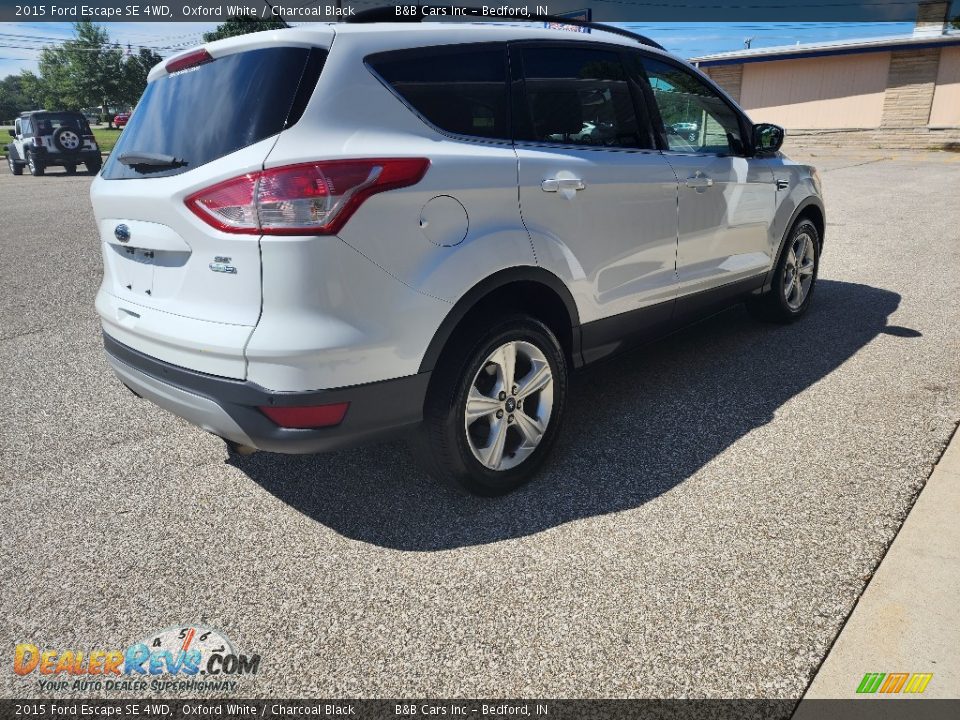 2015 Ford Escape SE 4WD Oxford White / Charcoal Black Photo #6