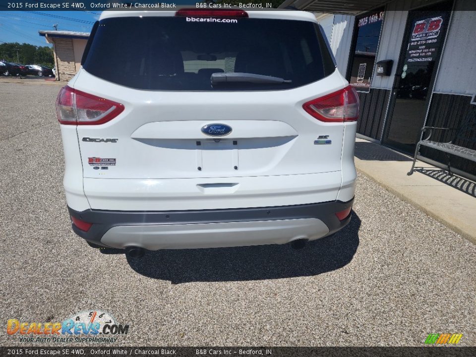 2015 Ford Escape SE 4WD Oxford White / Charcoal Black Photo #7