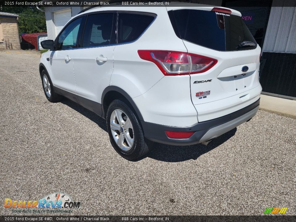 2015 Ford Escape SE 4WD Oxford White / Charcoal Black Photo #8