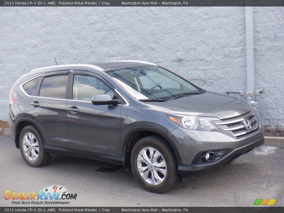 2013 Honda CR-V EX-L AWD Polished Metal Metallic / Gray Photo #1
